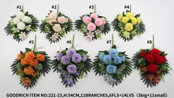 Memorial flowers 221-23
